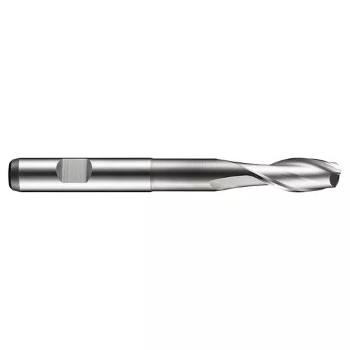 Dormer 5984638 | 4.00mm Drill Size x 6.00mm Shank x 11.00mm Maximum Depth of Cut x 63.00mm OAL x 30 Degree Helix Angle 2 Flute Bright Coated HSS-E C135 Slot Drill