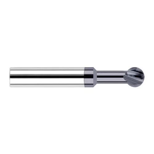 Harvey Tool 55202-C3 | 270 Degree Sperical Ball 1/32" Diameter x 1/8" Shank x 0.0270" LOC x 1-1/2" OAL 2FL AlTiN Coated Carbide Undercutting End Mill